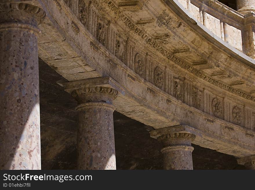 Alhambra architecture (Granada in Spain)