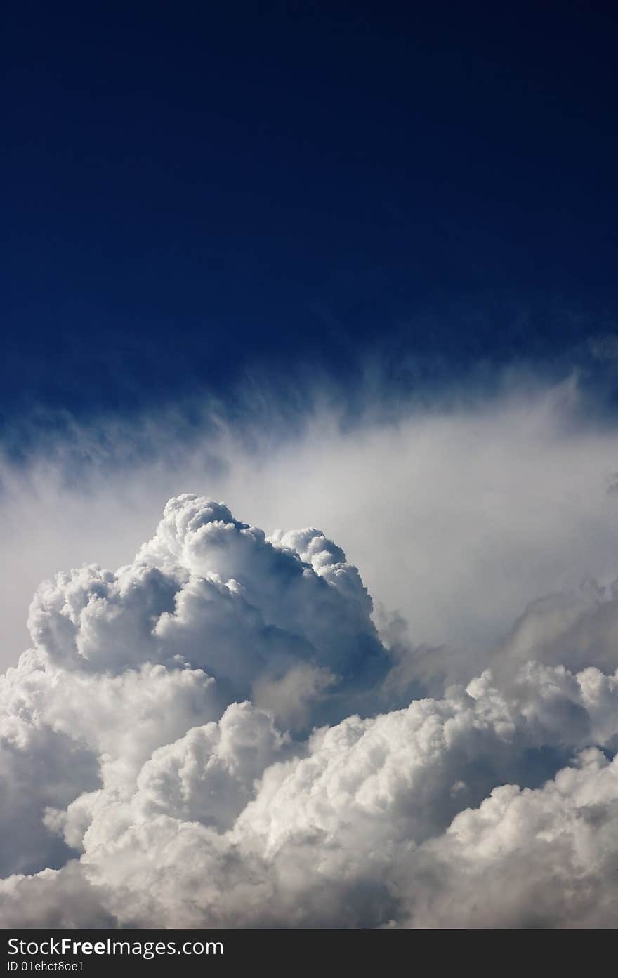 Dramatic storm clouds vertical