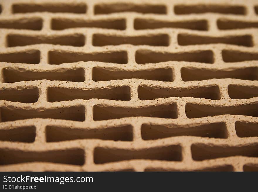 Single brick background - photo with shallow depth of field