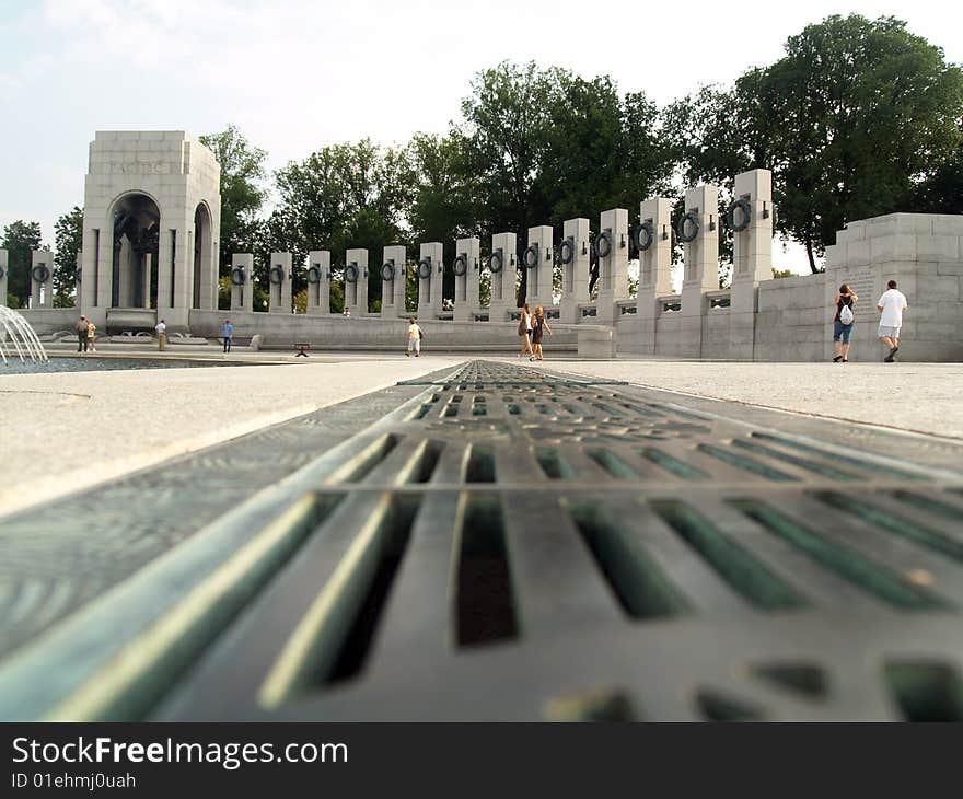 View of Pacific side of the World War II Memorial
Washington, DC