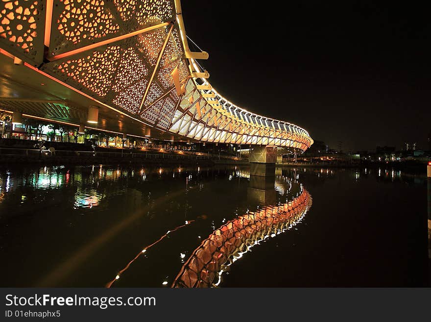 The name of this bridge is heart of love river.