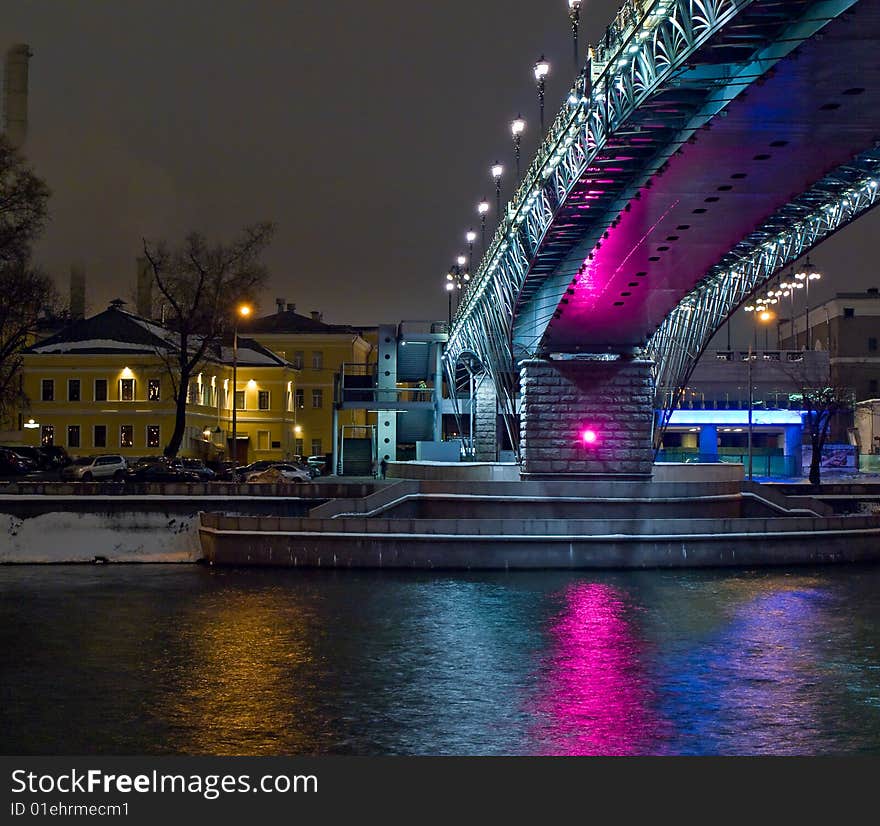 New bridge in Moscow city