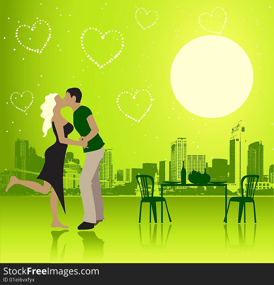 Valentine Day, Urban Scene, Couple