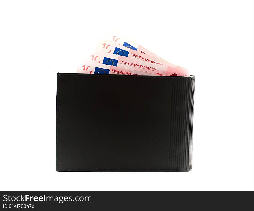 Wallet with euro