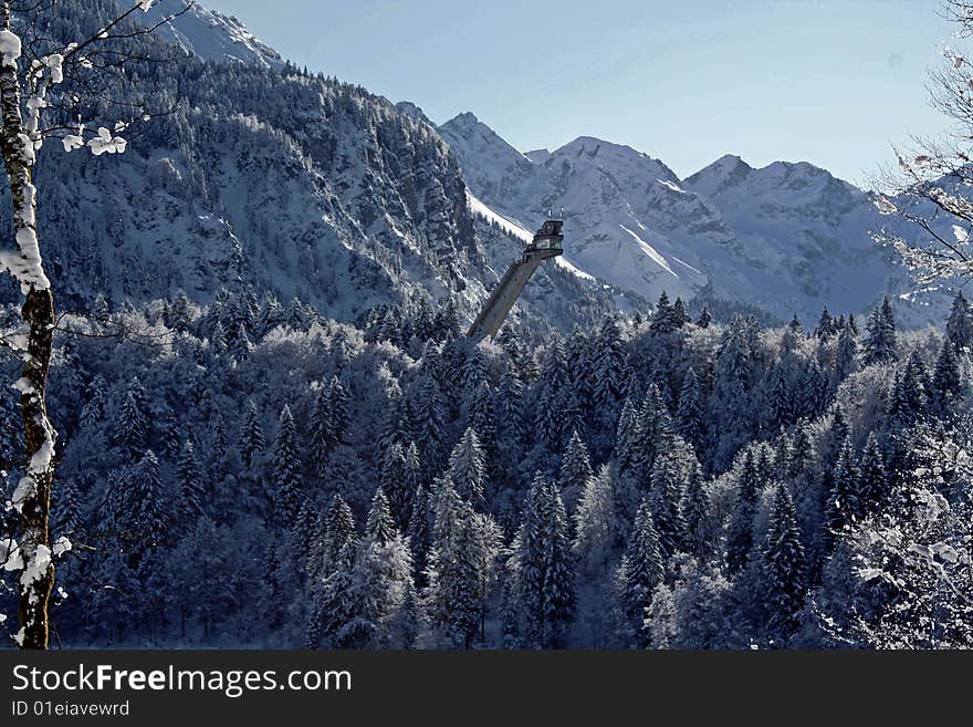 A large mountain in Bayern. A large mountain in Bayern