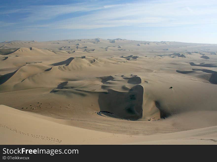 Desert near huacachina in peru. Desert near huacachina in peru