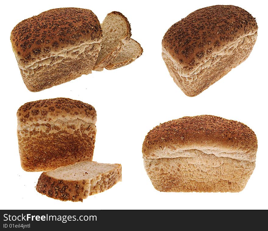 Bread isolated on white background. Bread isolated on white background