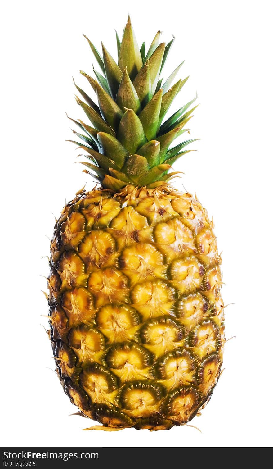 Pineapple on white