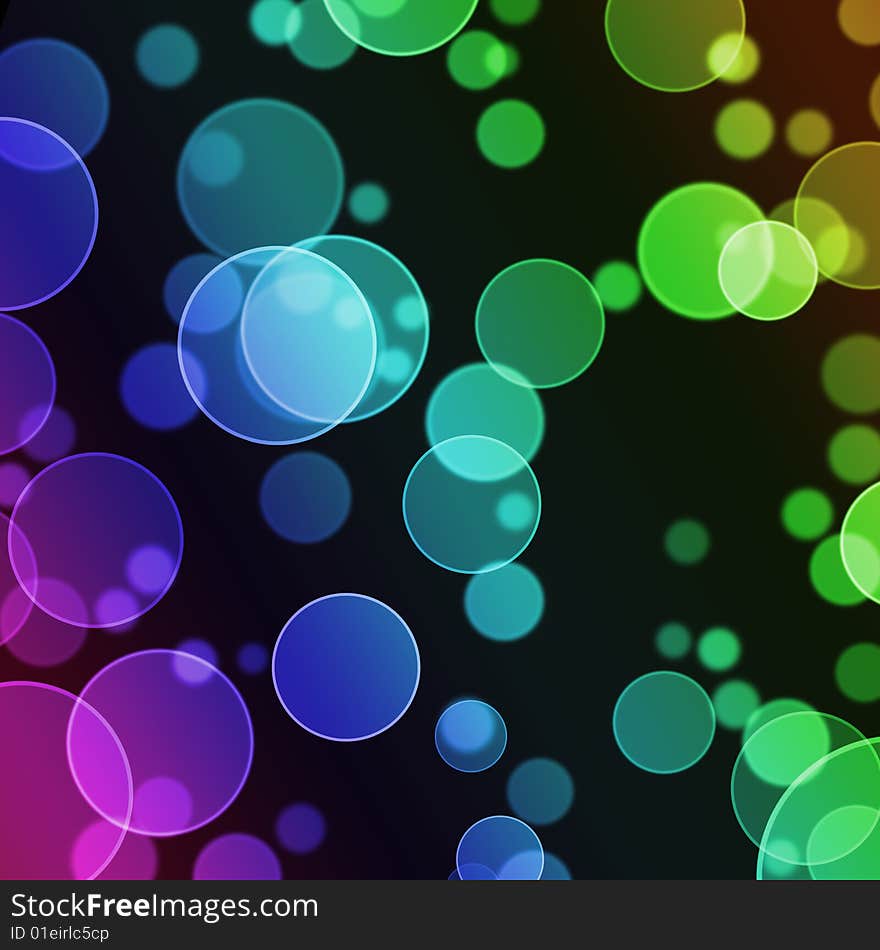 Abstract Background of Color Circles.