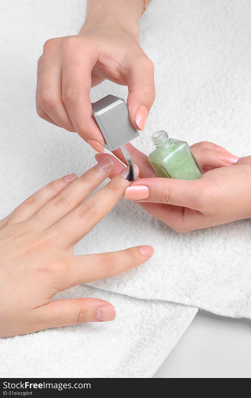 Applying Manicure, Moisturizing The Nails