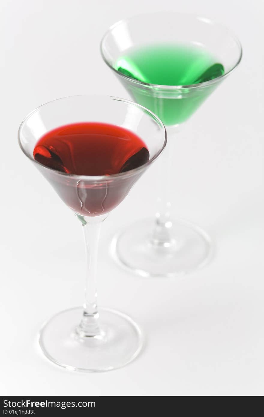 Red and green cocktails 2