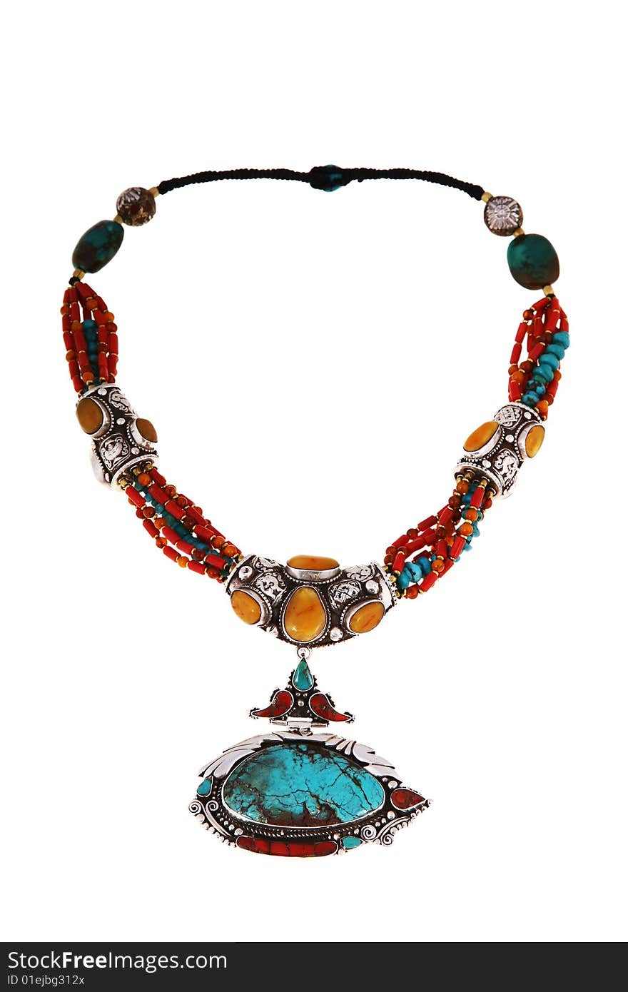 Very beautiful mosaic stones necklace. Very beautiful mosaic stones necklace