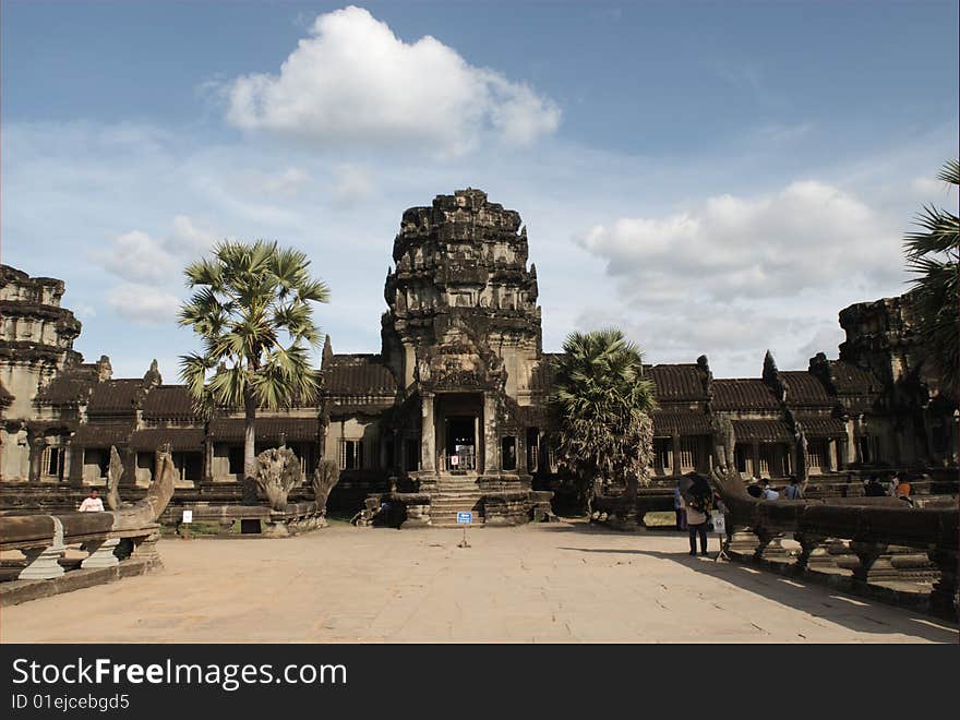 The old building in Angkor city