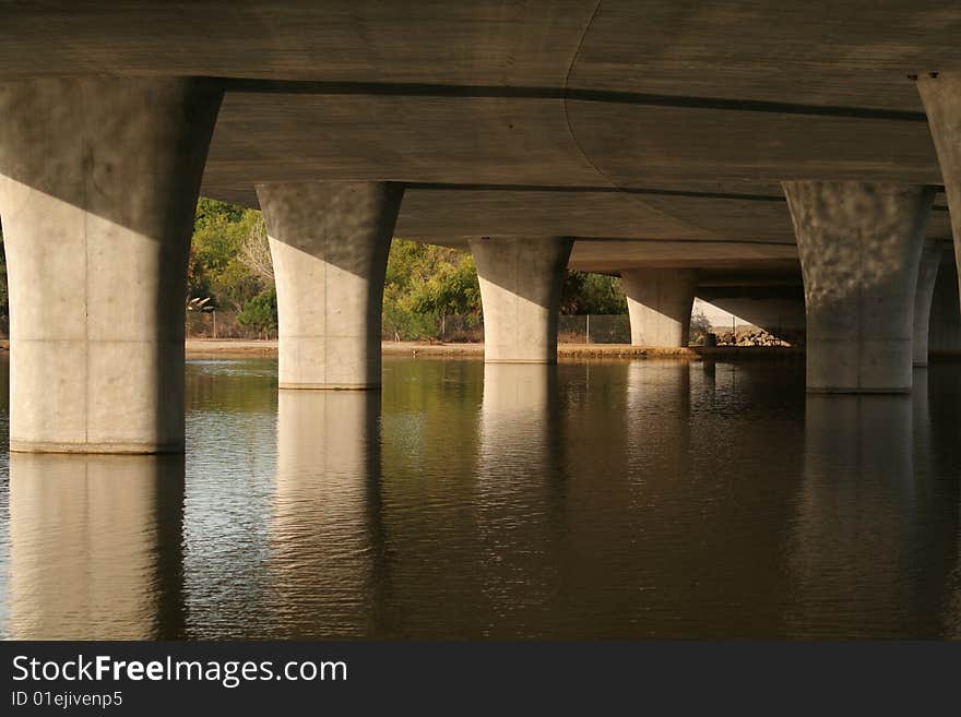 Bridge Supports In Water