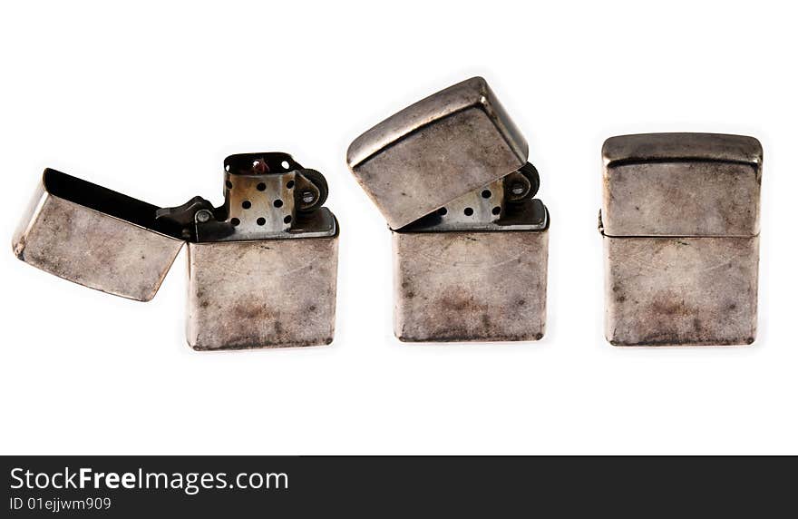 Three Old Brass Cigarette Lighters