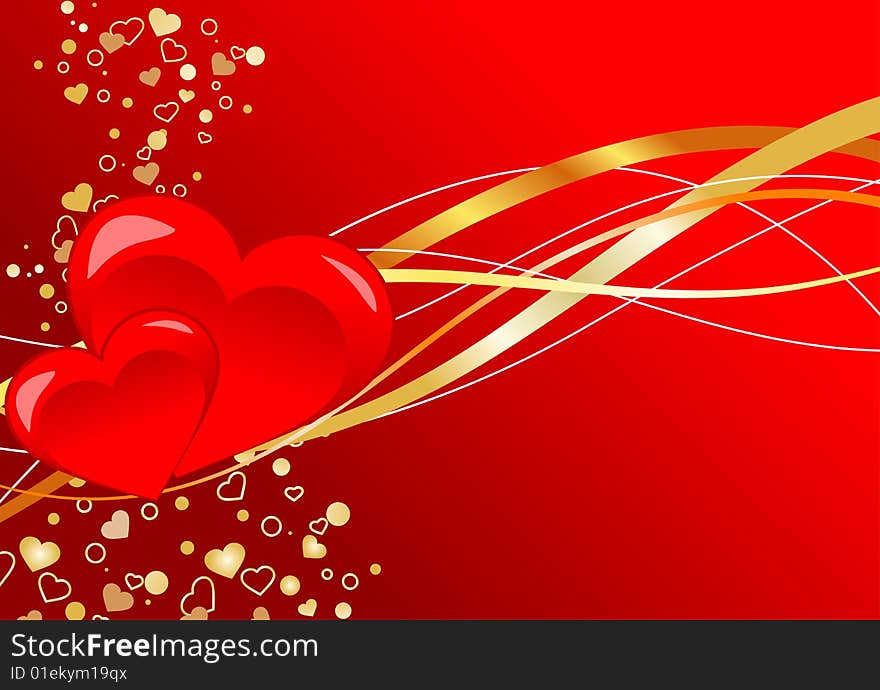 Valentines Day background with Heart