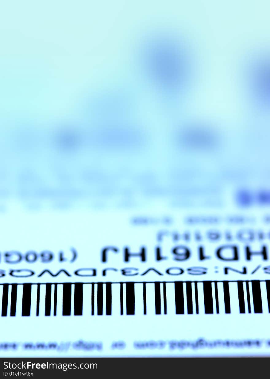 Close of bar code label