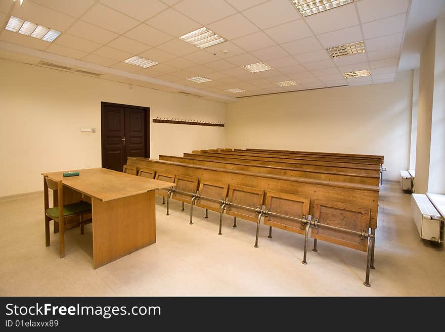 Empty small classroom for students. Empty small classroom for students