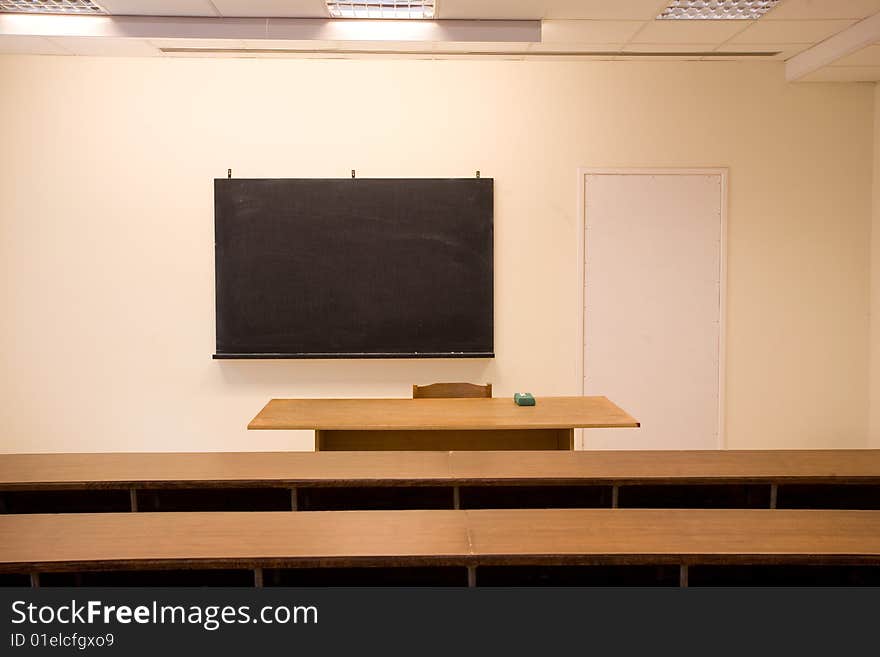 Empty classroom