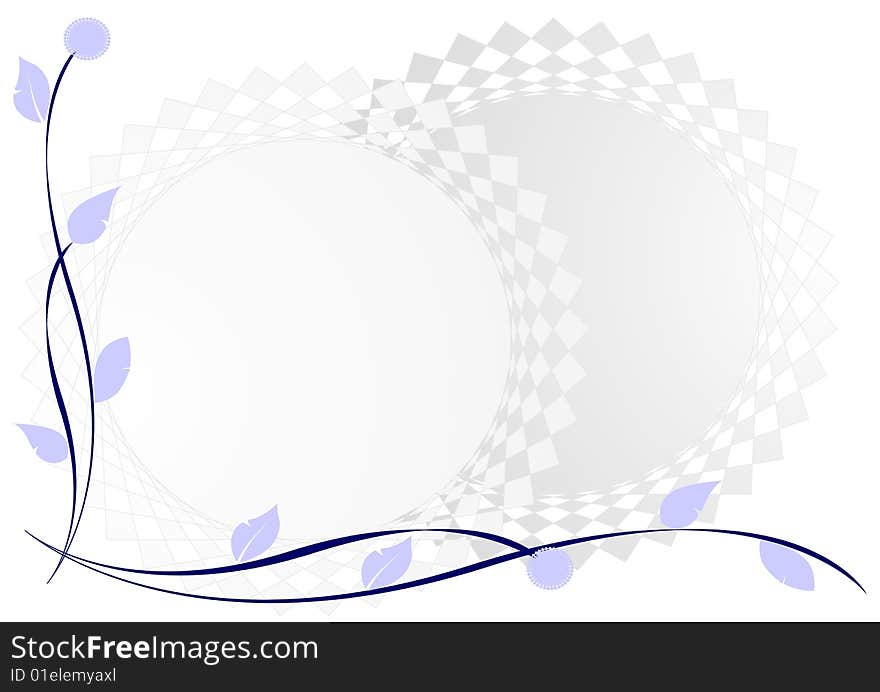 Abstract illustration. Horizontal picture with copy space. Early spring. Abstract illustration. Horizontal picture with copy space. Early spring.