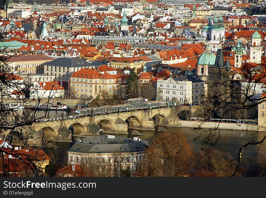 Cityscape of old Prague,Czech Republic