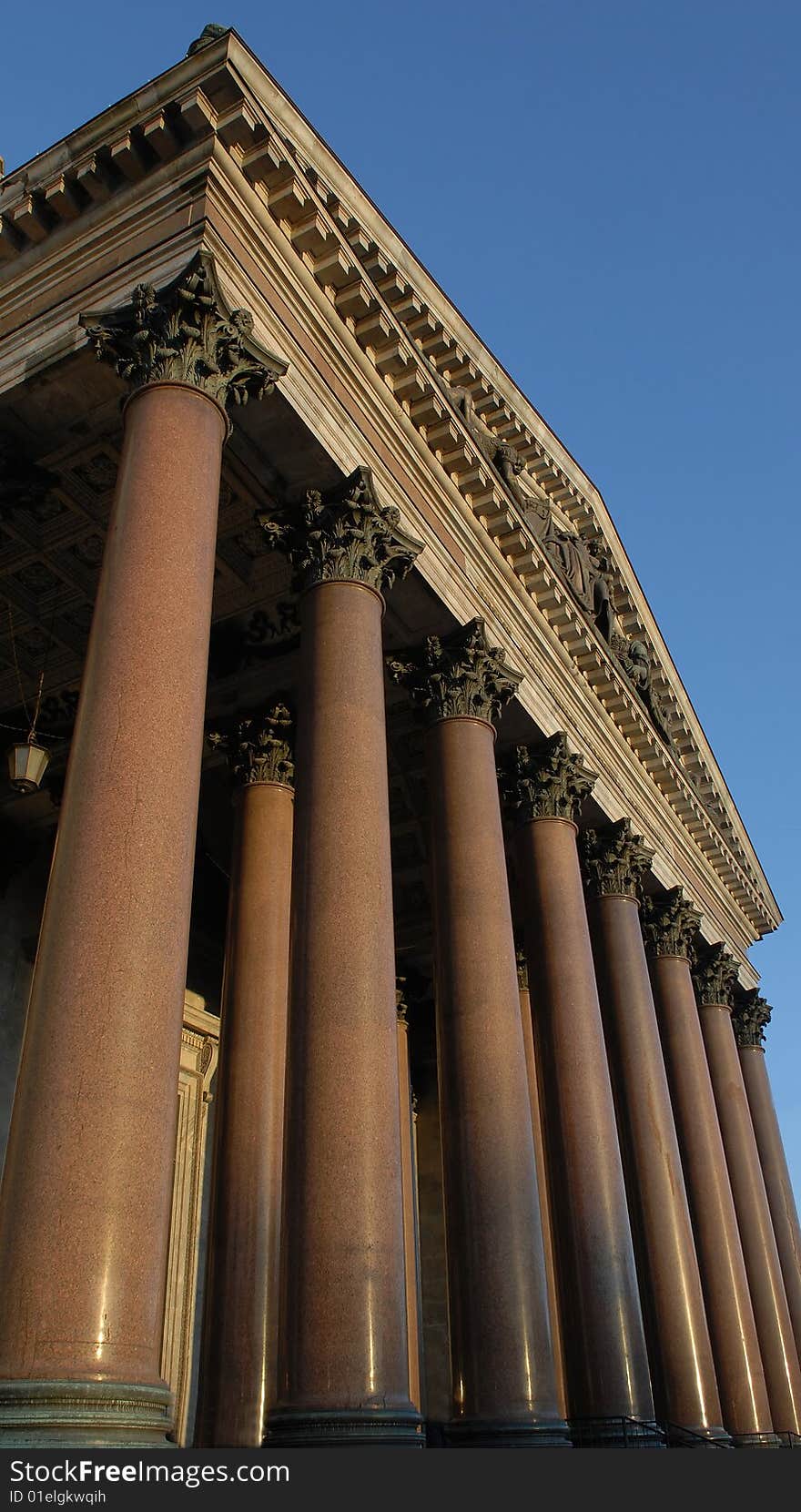 Columns of a cathedral marble columns Old Cathedral