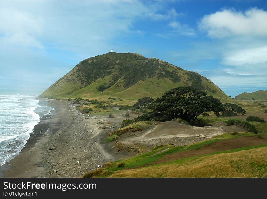 Lighthouse On Hill