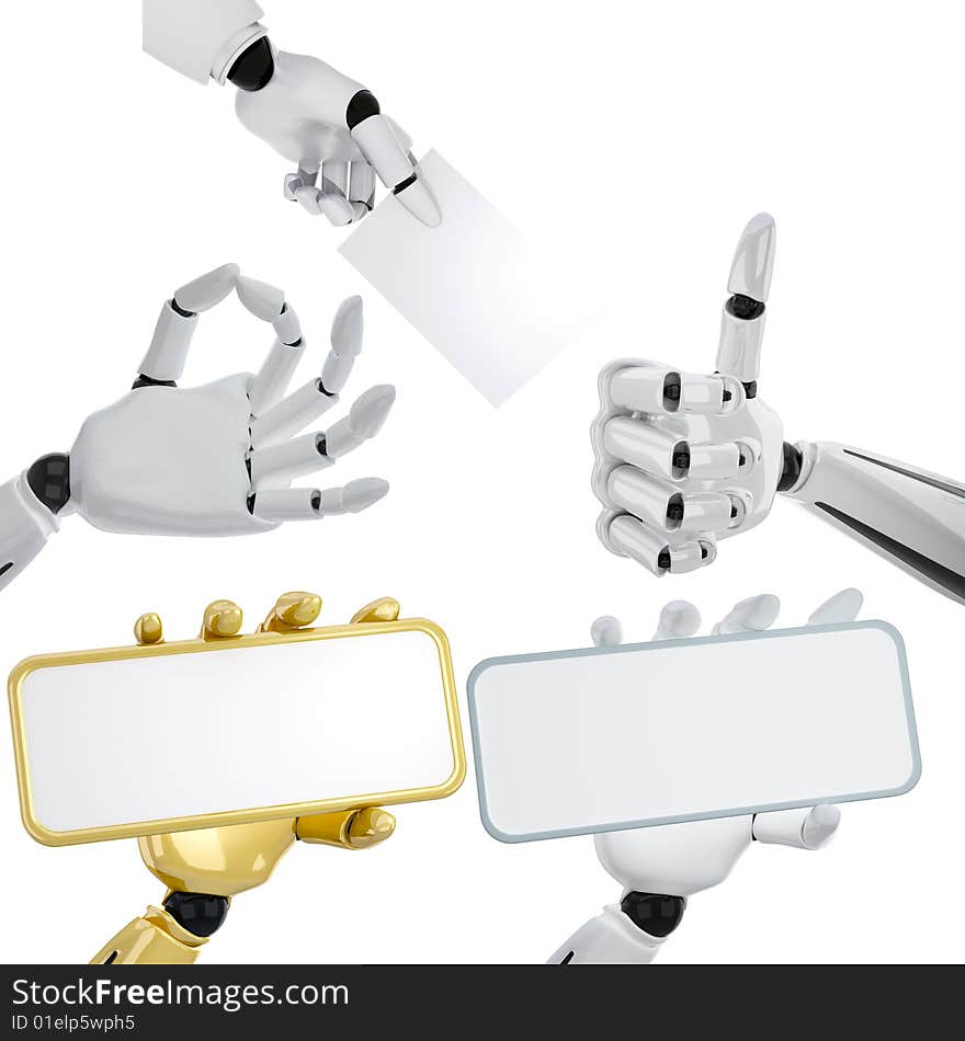 Set of robotic hands