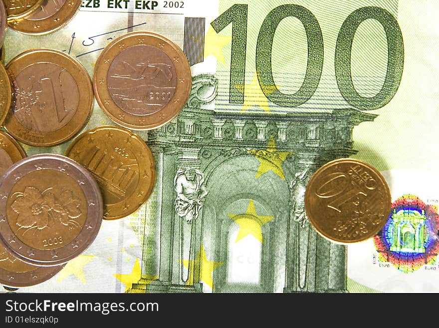 Euro and coins