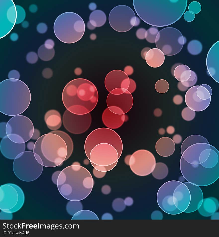 Abstract Background of Color Circles.