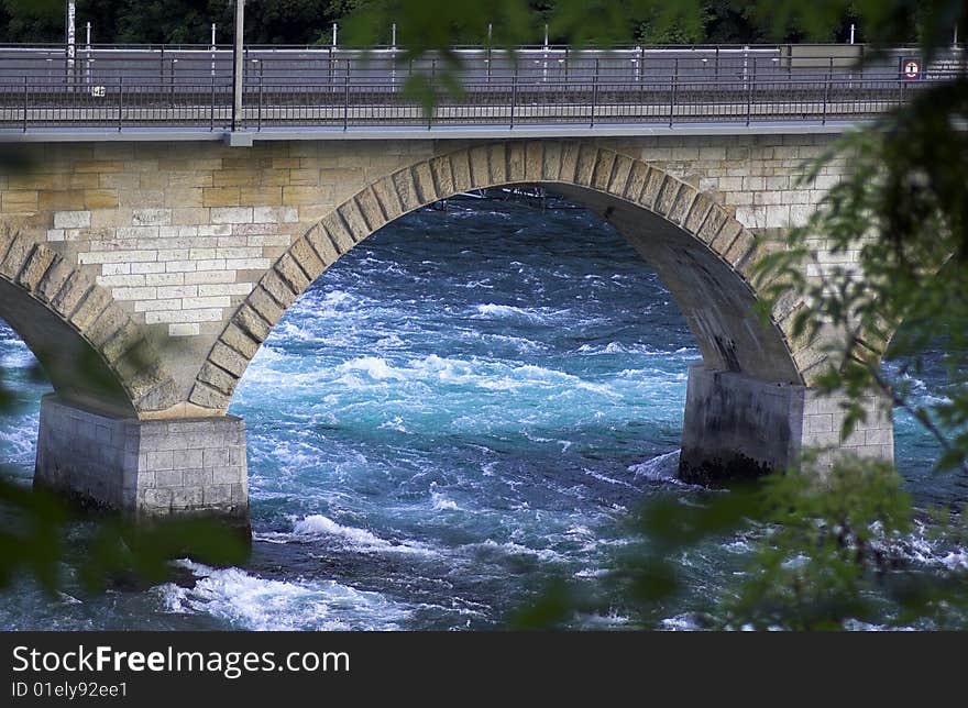 Bridge over the Rhine river