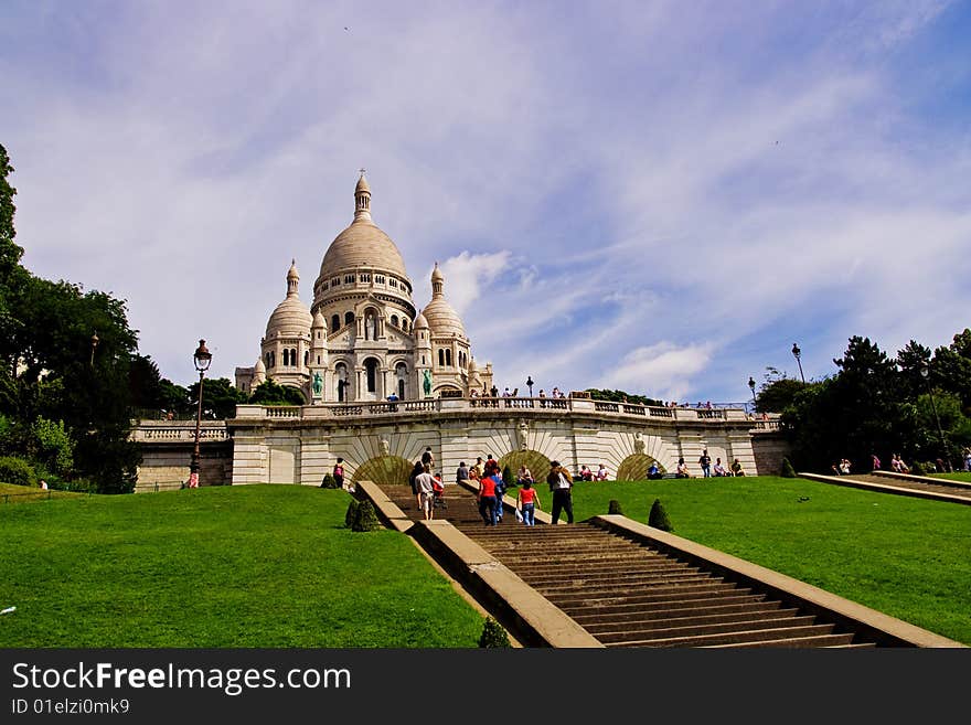 The sacred heart in paris - France