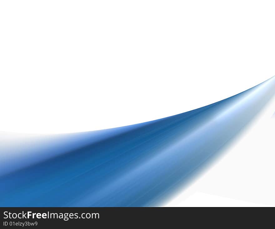 Blue wave on white background. Blue wave on white background