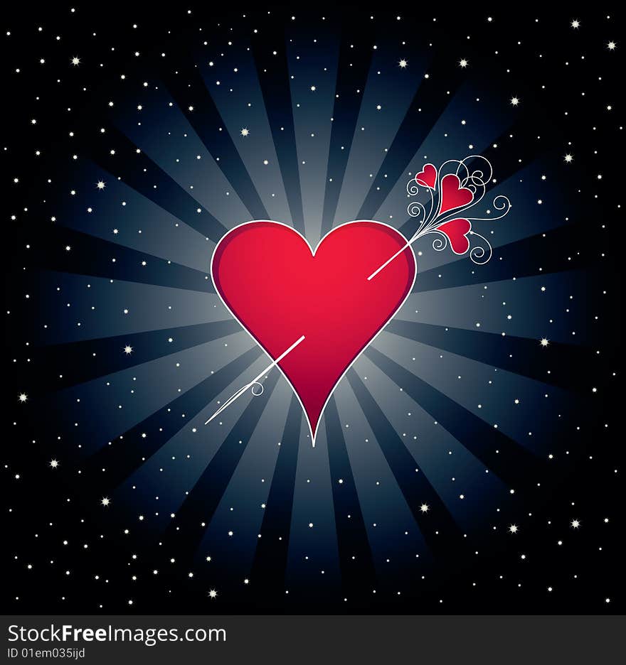 Background With Love Heart