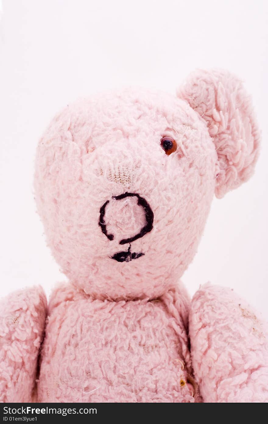 Portrait style picture of child's teddy bear. Portrait style picture of child's teddy bear