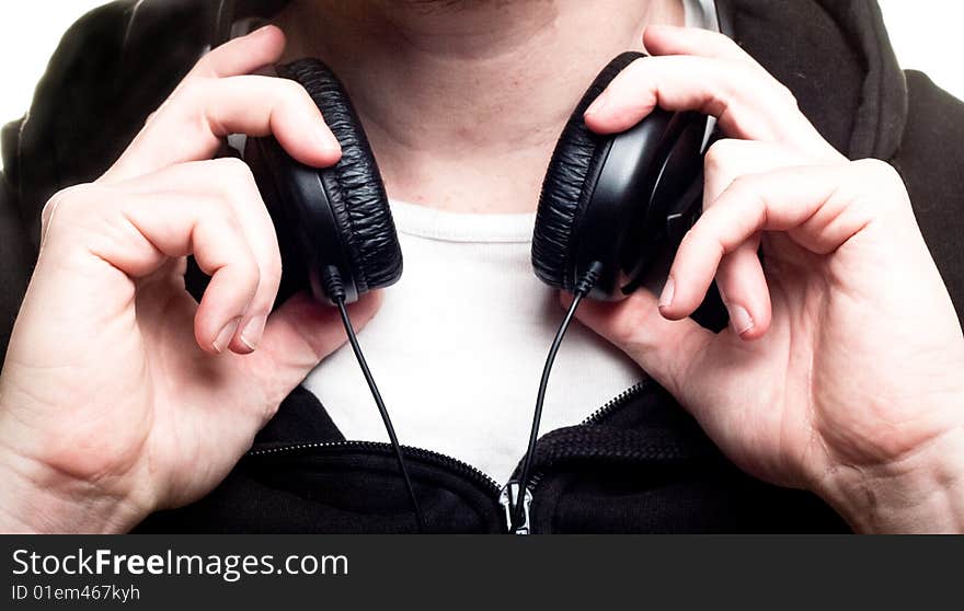 Young man with headphones