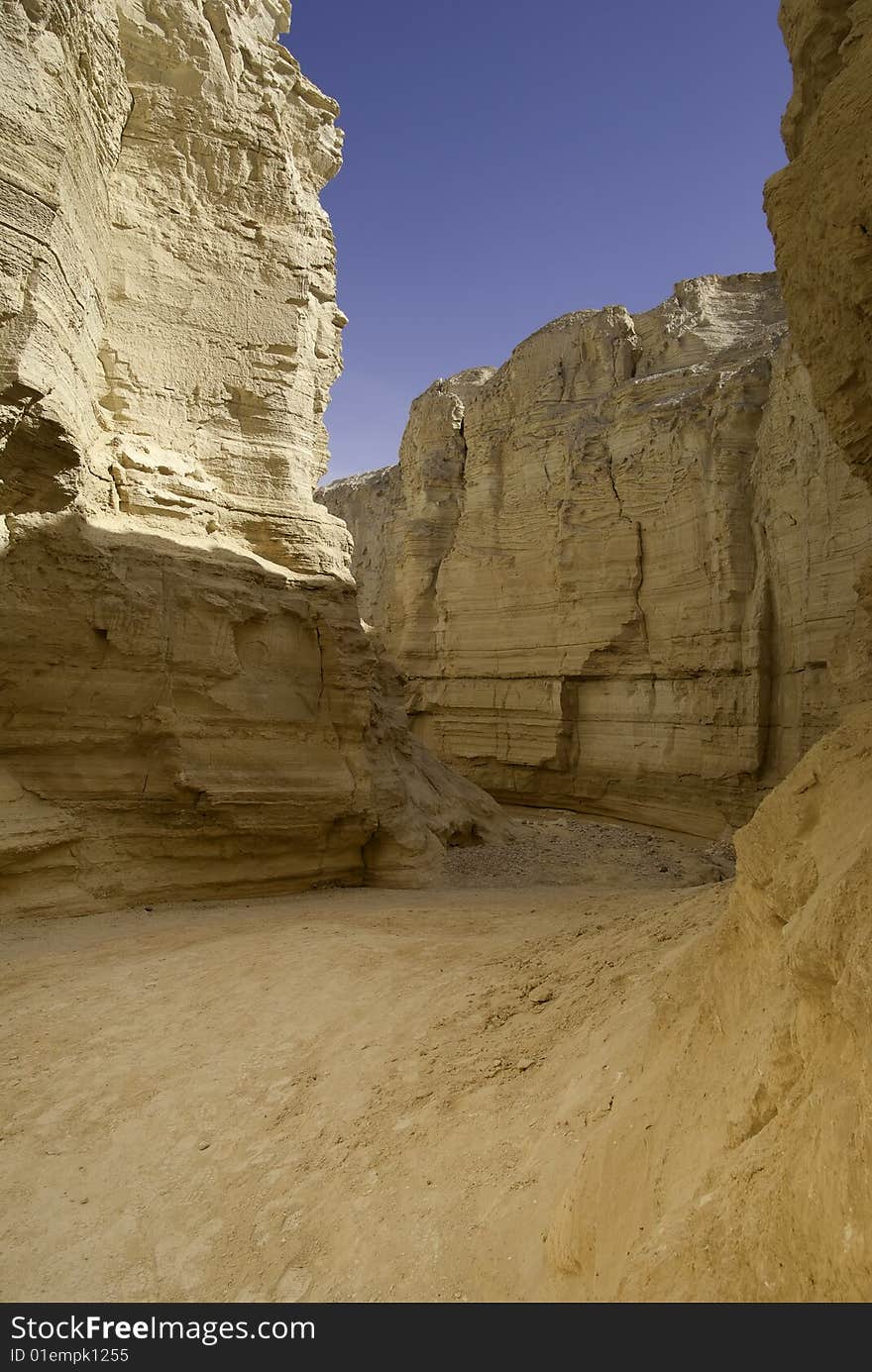 The Perazim canyon. Judean Desert nature reserve, Israel.