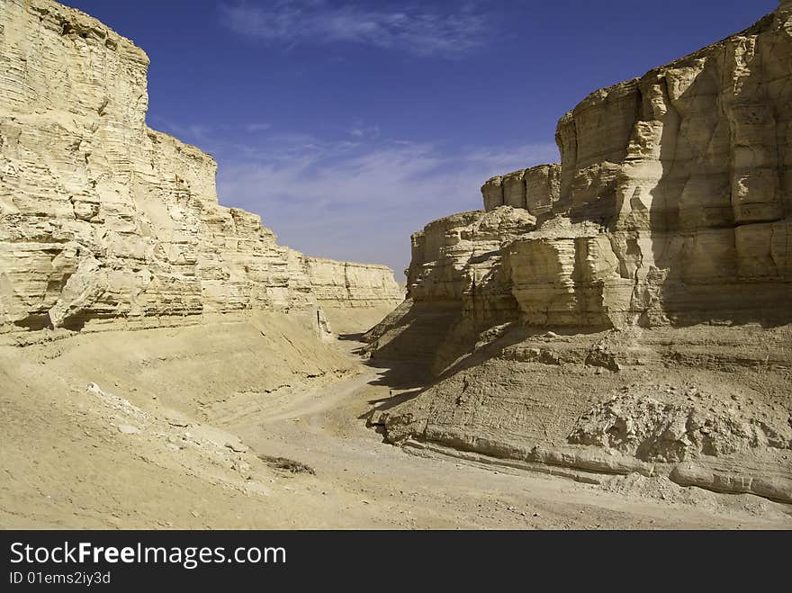 The Perazim canyon. Judean Desert nature reserve, Israel.