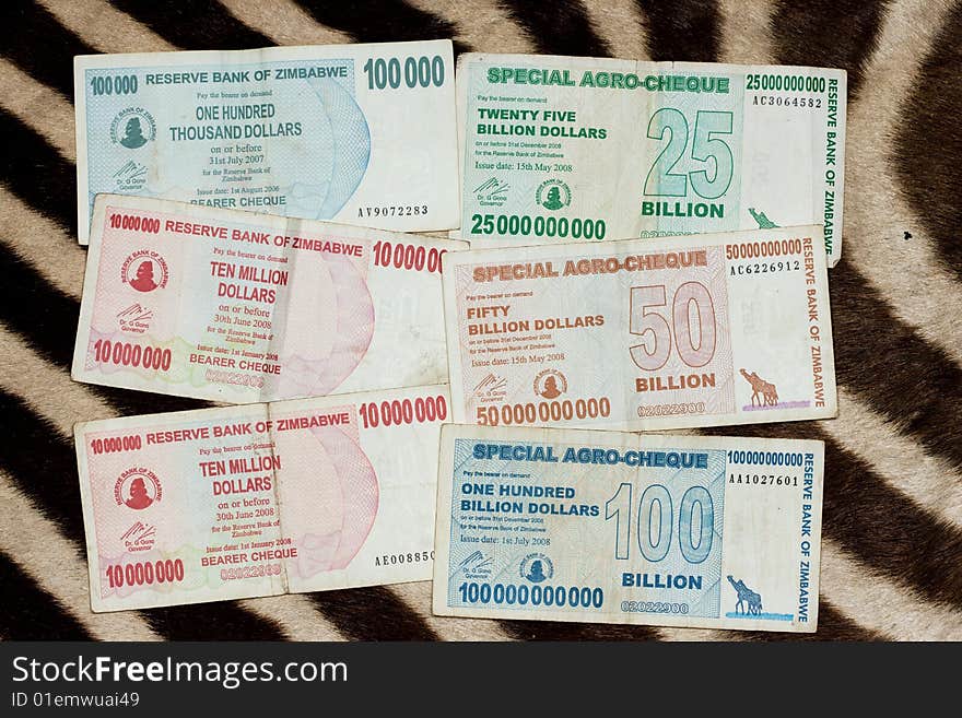 Official currency of Zimbabwe