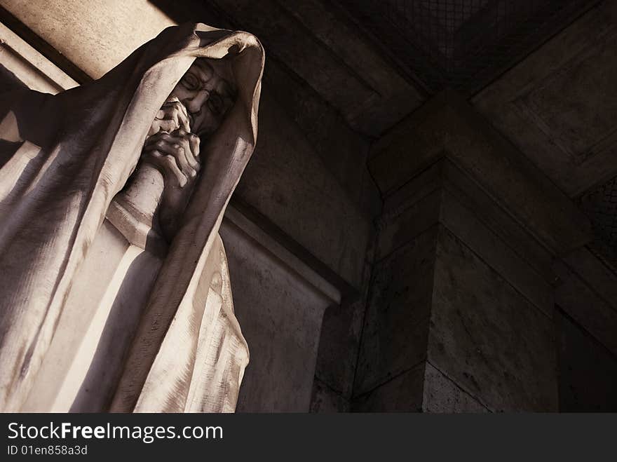 Mortal Statue From A Graveyard