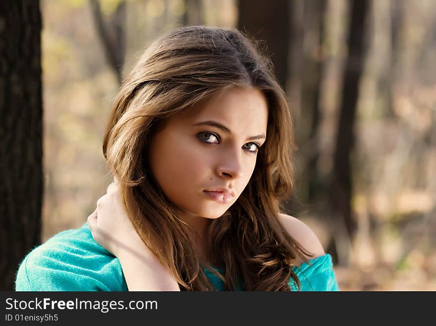 Woman In A Forest