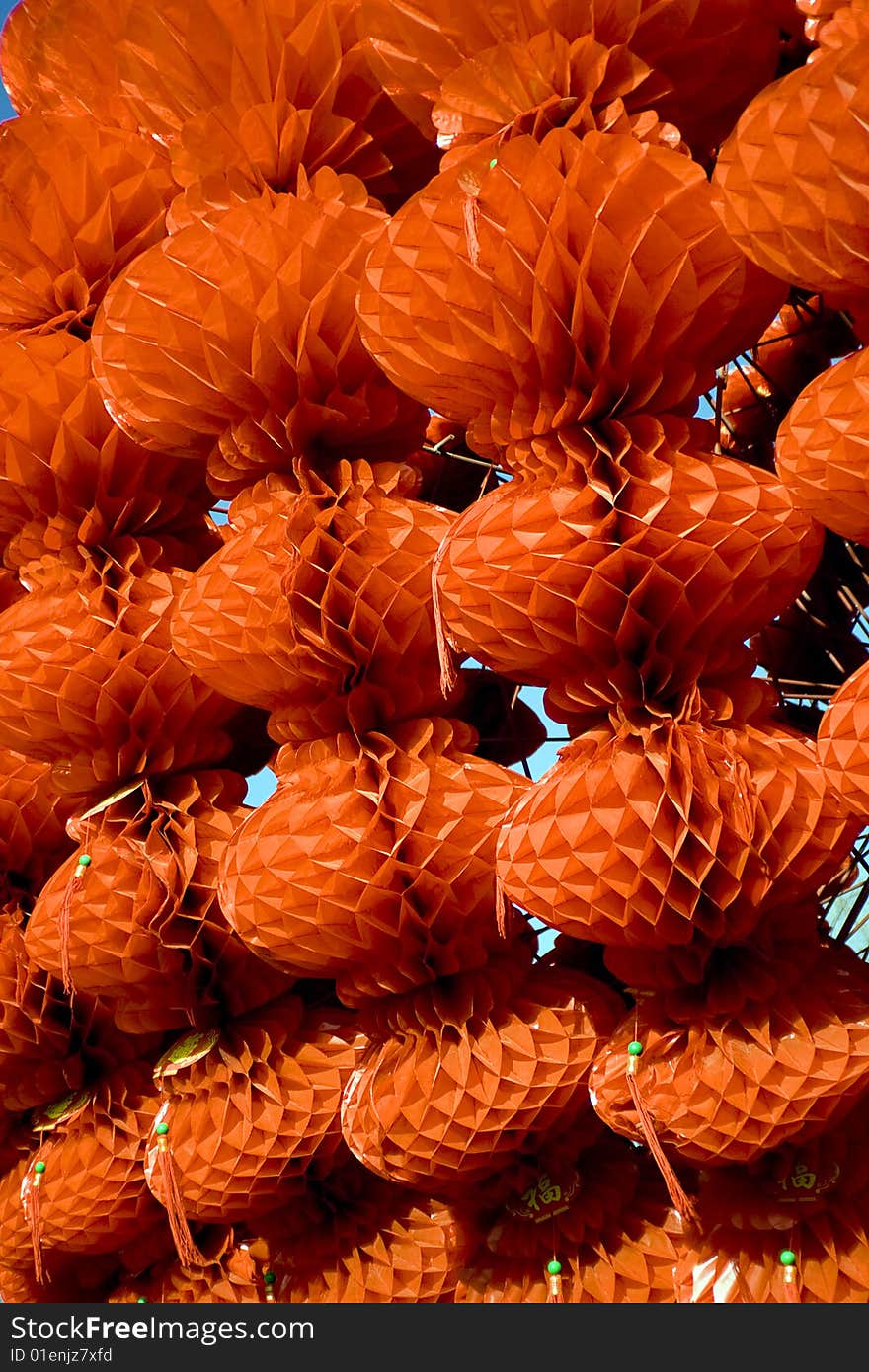 Red lanterns and decorations in Beijing for Chinese new year celebrations. Red lanterns and decorations in Beijing for Chinese new year celebrations