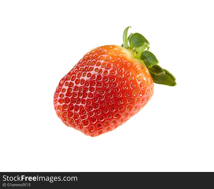 Fresh red Strawberry on white ground