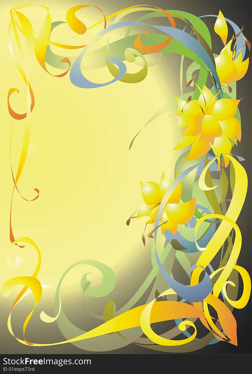 Abstract Flower Background