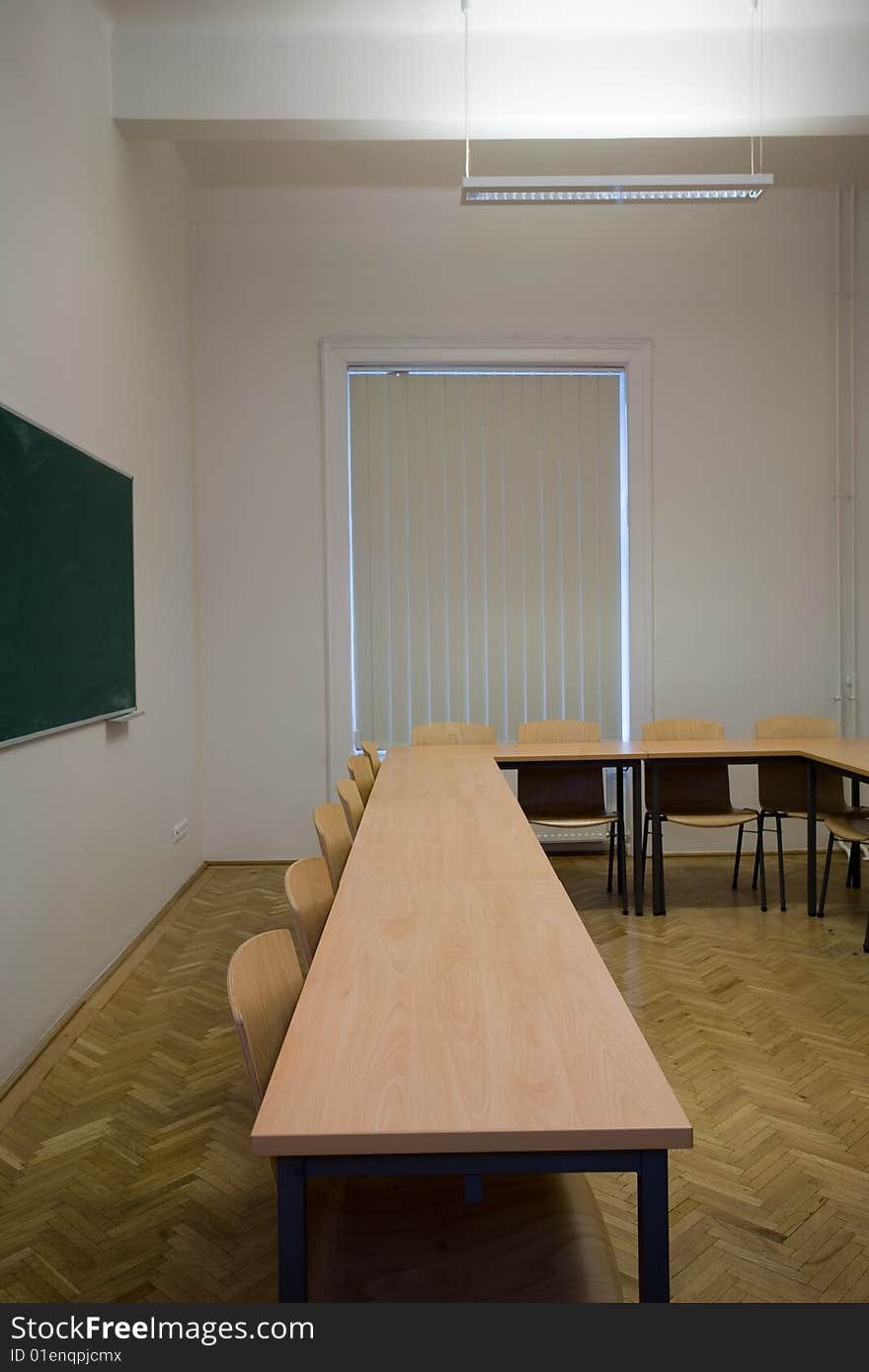 Empty classroom