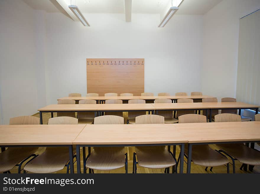 Empty classroom