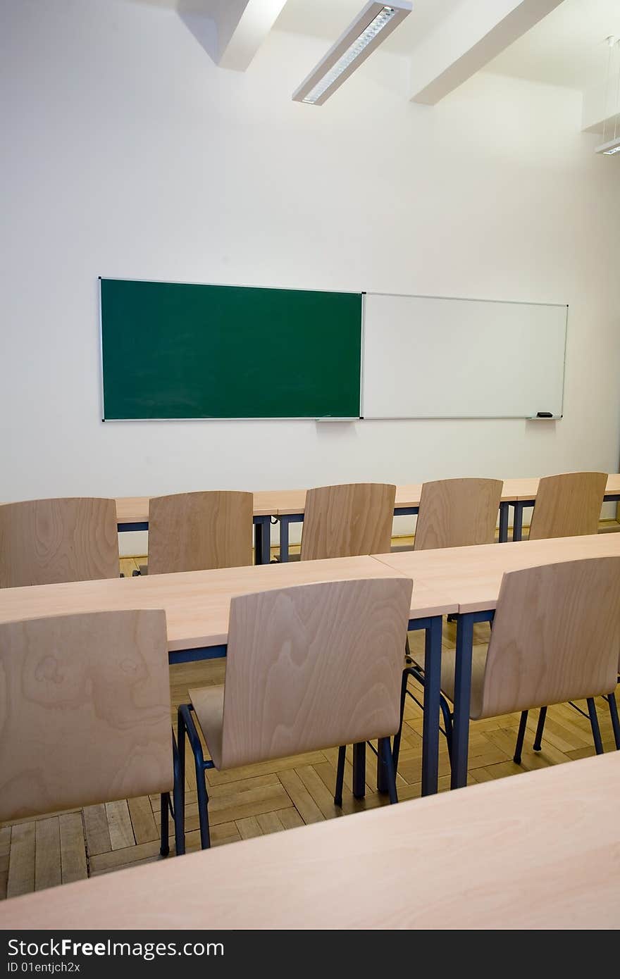 Empty small classroom for students. Empty small classroom for students