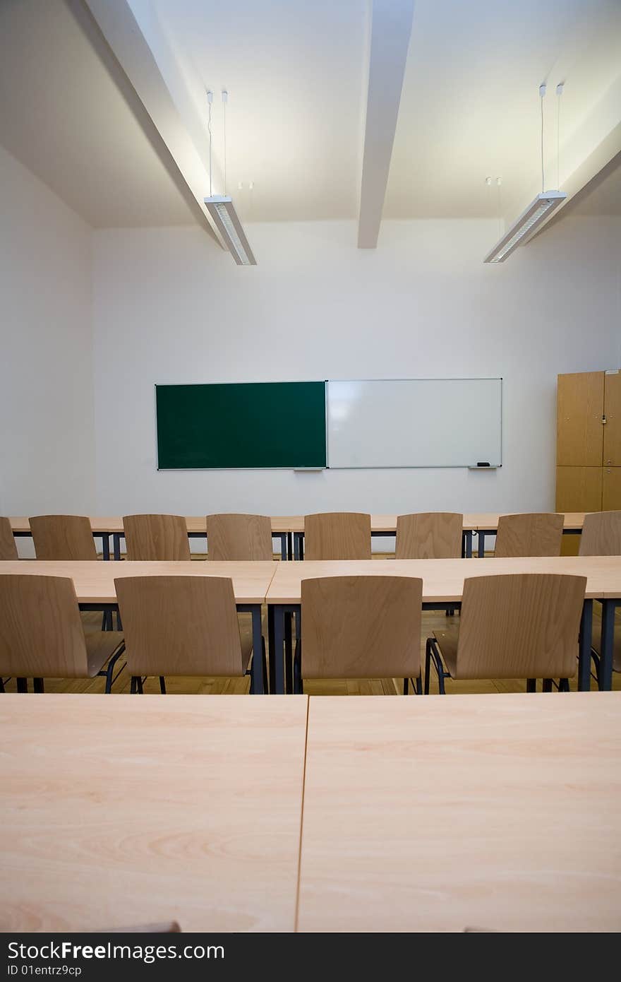 Empty classroom