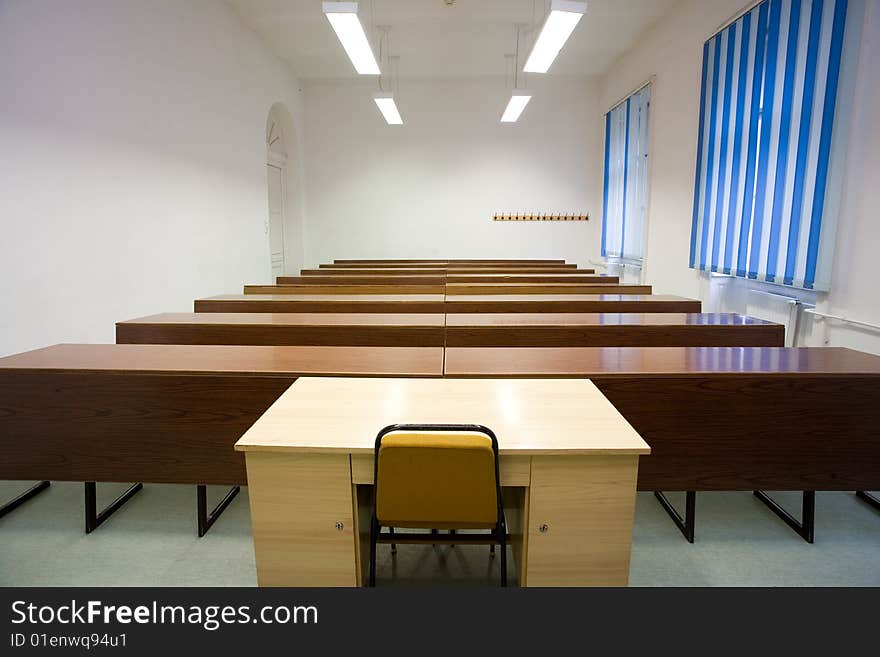 Empty classroom