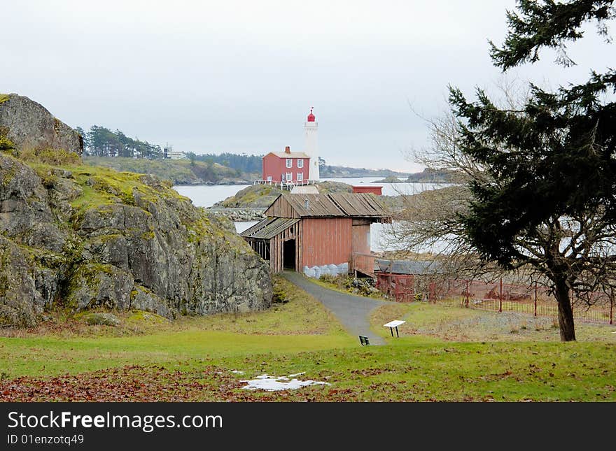 View on the lighthouse from the fort